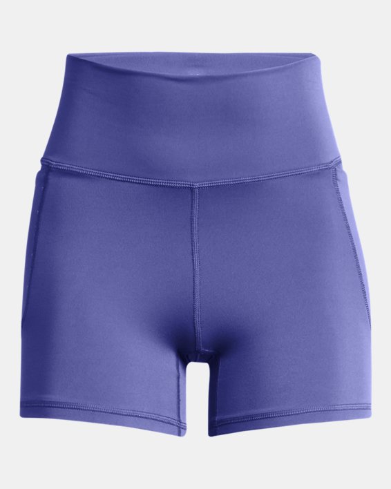 Women's UA Meridian Middy Shorts, Purple, pdpMainDesktop image number 4